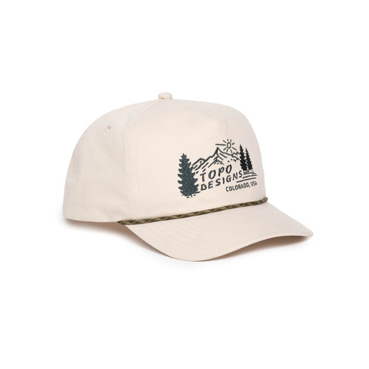 TWILL ROPE CAP - MOUNTAIN SCENE