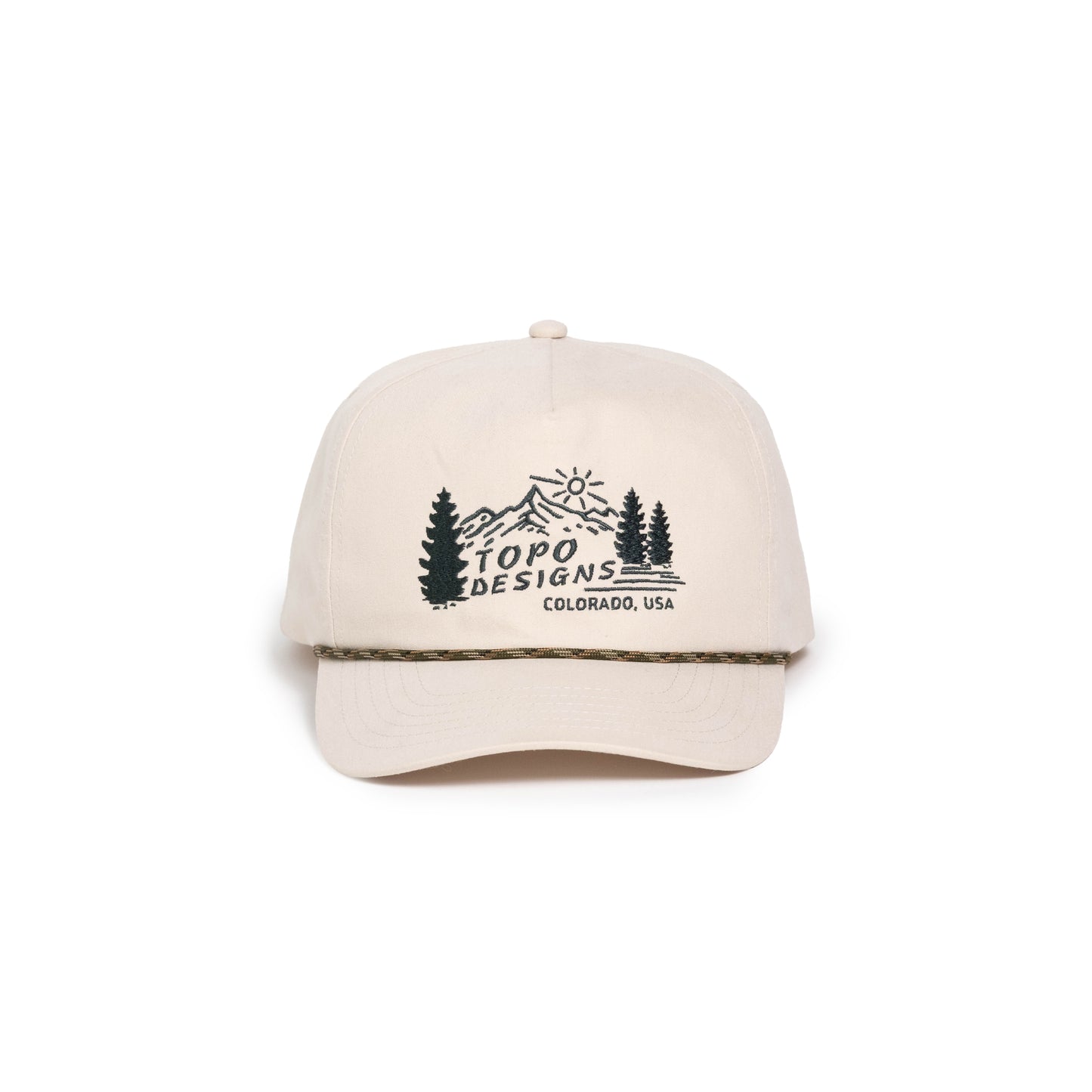 TWILL ROPE CAP - MOUNTAIN SCENE