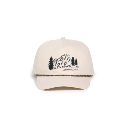 TWILL ROPE CAP - MOUNTAIN SCENE