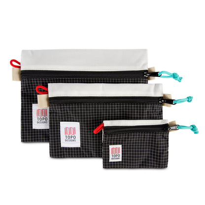Topo Designs Accessory Bags - Natural Black Rips Top