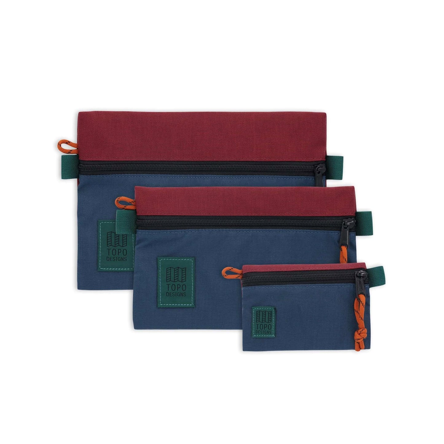 Topo Designs Accessory Bag - Pond Blue / Zinfandel (932116)