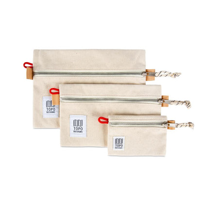 Topo Designs Accessory Bags Canvas - F20 - White Canavas