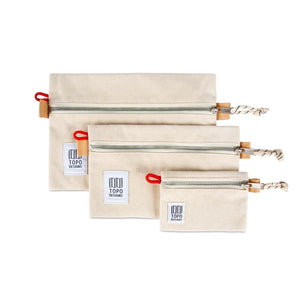 Topo Designs Accessory Bags Canvas - F20 - White Canavas